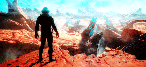 Now We See Our Hero. But Only Their Silhouette, Because The Developers Haven’t Finished The Design,