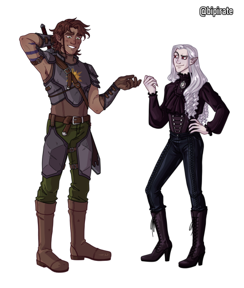 bipirate:a commission for @gaycalculator! these are their characters Lance and Cecil. you can read m