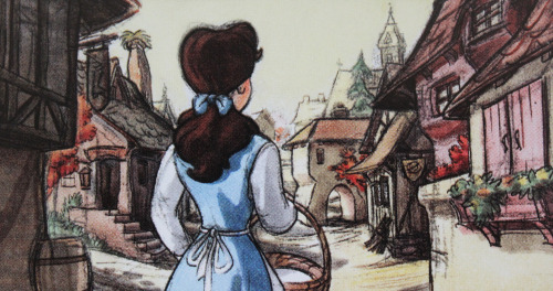 scurviesdisneyblog: Beauty and the Beast storyboard art by Brian McEntee