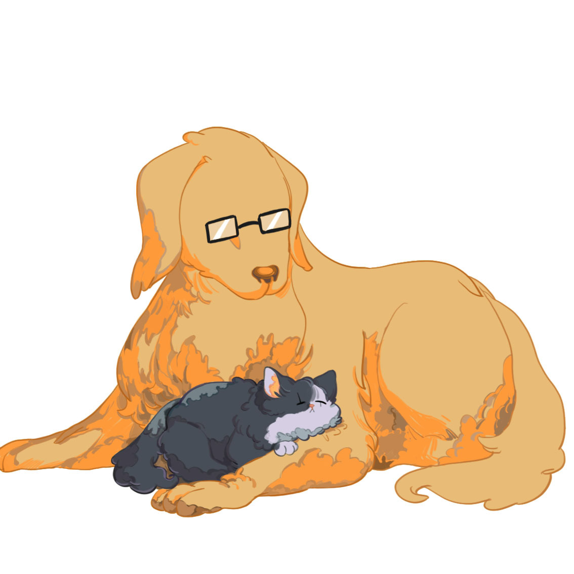 mooncatyao:  loki-holmes221:  yeqingxin:  vickyhbx:  Nap time  天啊这这这…这太可爱了！！！两只都想撸啊！THIS