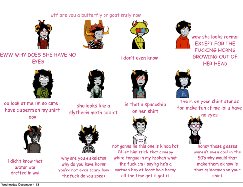 imchristmastuck:randomnessandhomestuck:adrnired:so I kept the date bc 413 so I had my friend do this