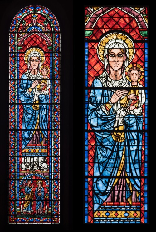 ADVENT CALENDAR DAY 20This large stained-glass window featuring Mary holding the Christ Child is in 