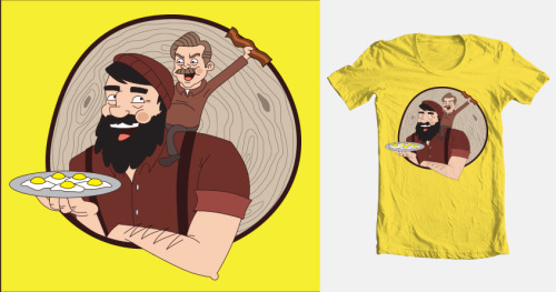 Score Threadless Design: Together Like Bacon and EggsThreadless has approved my new design for scori