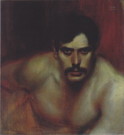 Franz (von) Stuck, Male portrait study (a