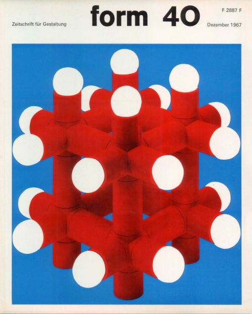 Karl Oskar Blase, cover artwork for german design magazine form N° 40, 1967. © Verlag form 