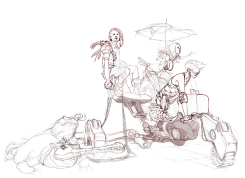 lovechildstudios:  Desert Pirates by Sergi Brosa 