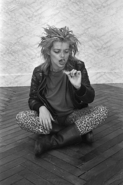 venus-in-furzz: Nina Hagen photographed smoking a joint in Paris c.1980 | © Auger Benjamin