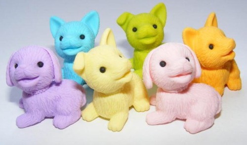 toysntoys: japanese animal erasers