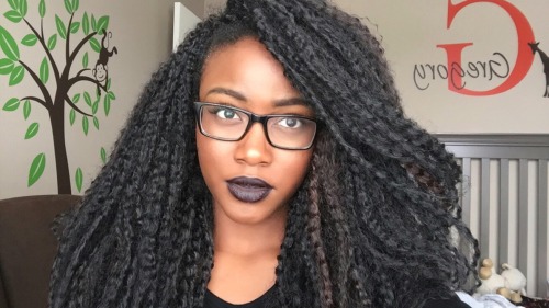 yung-caged-and-restless:African Goth Chick (Pre-Black Out Shots)