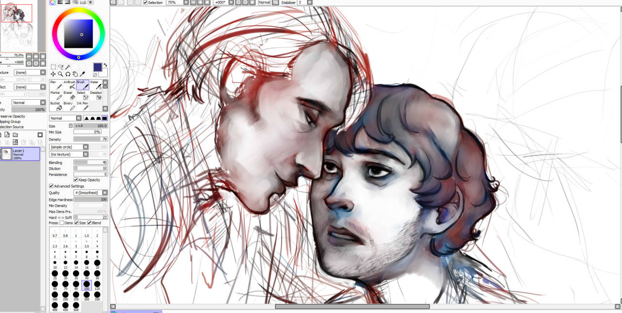 WIP Hannigram from tonight&rsquo;s impromptu livestream. Shhhhh pretend it&rsquo;s