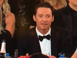 framing-the-picture:Hugh Jackman’s face upon seeing he lost Best Actor for his circus musical to James Franco imitating Tommy Wiseau is my new favorite reaction image to everything ever
