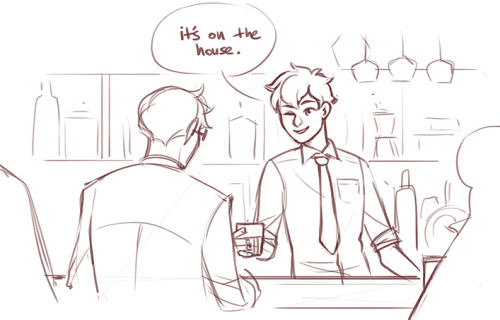 reigisa week day 2 - drinks  drops off a half-assed bartender AU and leaves (bonus 24yo nagisa w sho