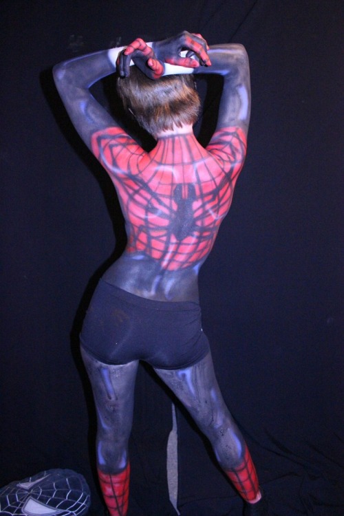 amenafaye:  SpiderGirl. Makeup done and photos Taken by bloodyrayzombie 