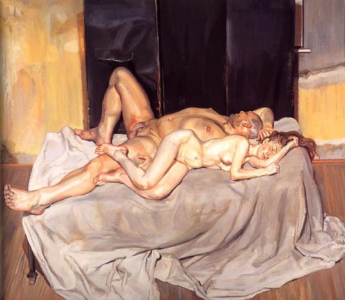 expressionism-art:And the Bridegroom, 2001, Lucian FreudMedium: oil,canvas