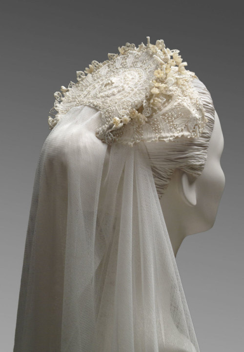 Grace Kelly&rsquo;s Wedding HeadpieceDesigned by Helen Rose, American, 1904 - 1985. Made by the 