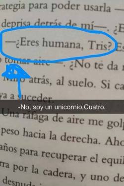 No, soy un unicorcio,Cuatro.