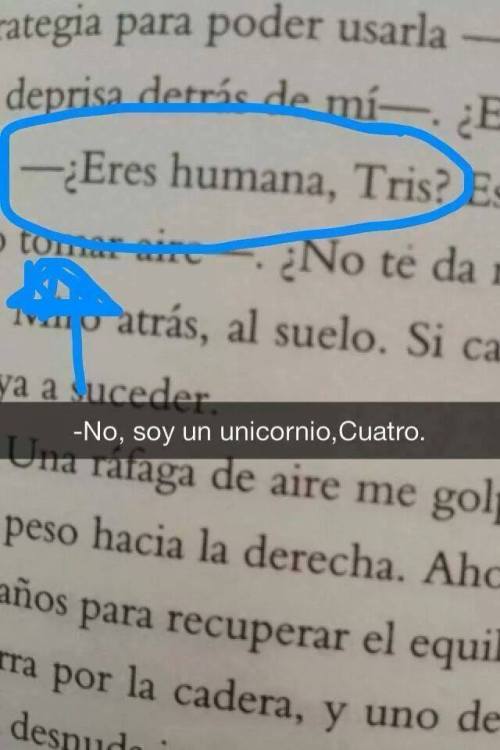 No, soy un unicorcio,Cuatro.