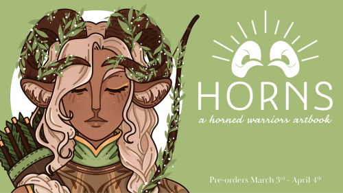 Announcing our new book: Horns It will feature 40+ artists around one theme: horned warriors! S