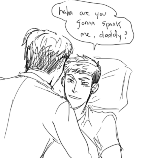 falloutboyonboy: jean made a daddy joke at the wrong time man i havent posted any art in a while ha 