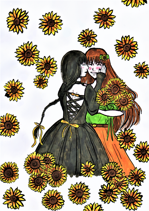 Femslash February 2021 Day 17: SunflowerFrom those prompts!