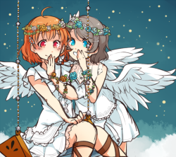 hinarytea: YouChika being the angels that