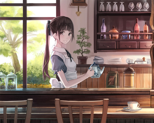 skyholic:  「午後のひととき」/「やすの」の作品 [pixiv] #pixitail 