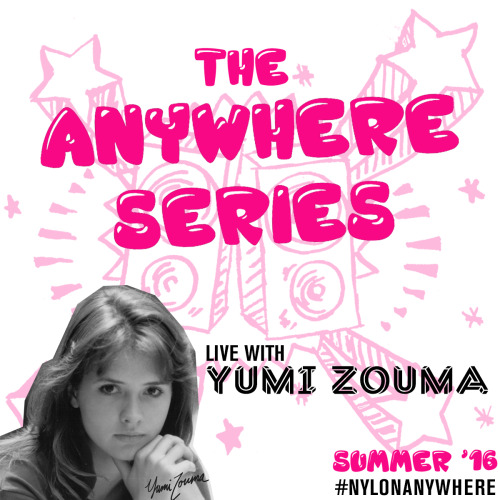 We’re launching #NYLONAnywhere today! Tune in right now to our Facebook to see Yumi Zouma doing an e