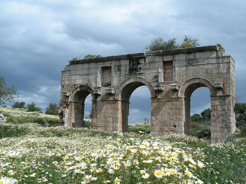 archaicwonder:Roman Gateway to Patara, TurkeyAncient Patara was a wealthy port city at the mouth of 