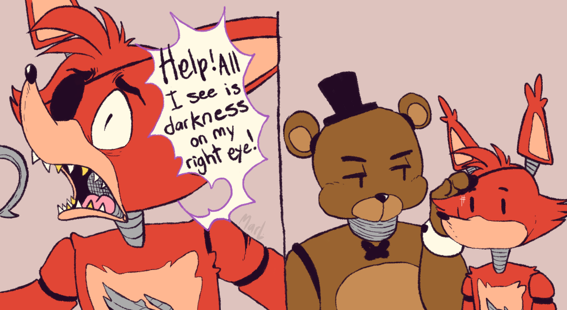 marl-pigface:  just Papa bear taking care of his kids idk I think Freddy is very