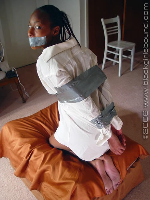 nowheretohide14:  Bound and gagged black girls are beautiful. Need more of them.