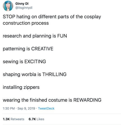 cosplayinamerica:twitter.com/itsginnydi/status/1171128709643792386