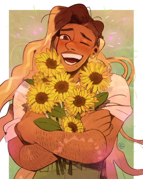 robogart:Commission of Surya for @keeveses!!!! Omg I love her and she deserves One Million Sunflower