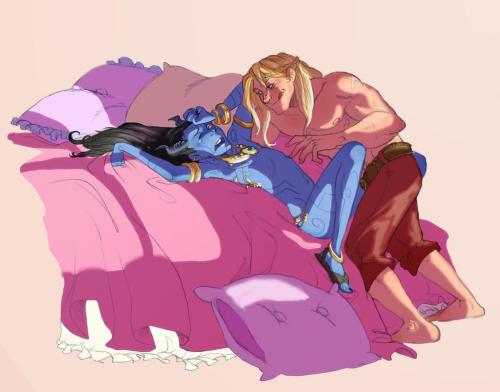 iulie-o: More old Thorki Asgardian AU from 2014/2015 dumping:- Mommy Frigga taking care of little, s