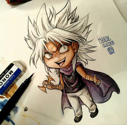 choco-ringo-bref-voila-koi:  Oops i forgot to post my chibi of Yami Marik Ishtar from Yugioh 