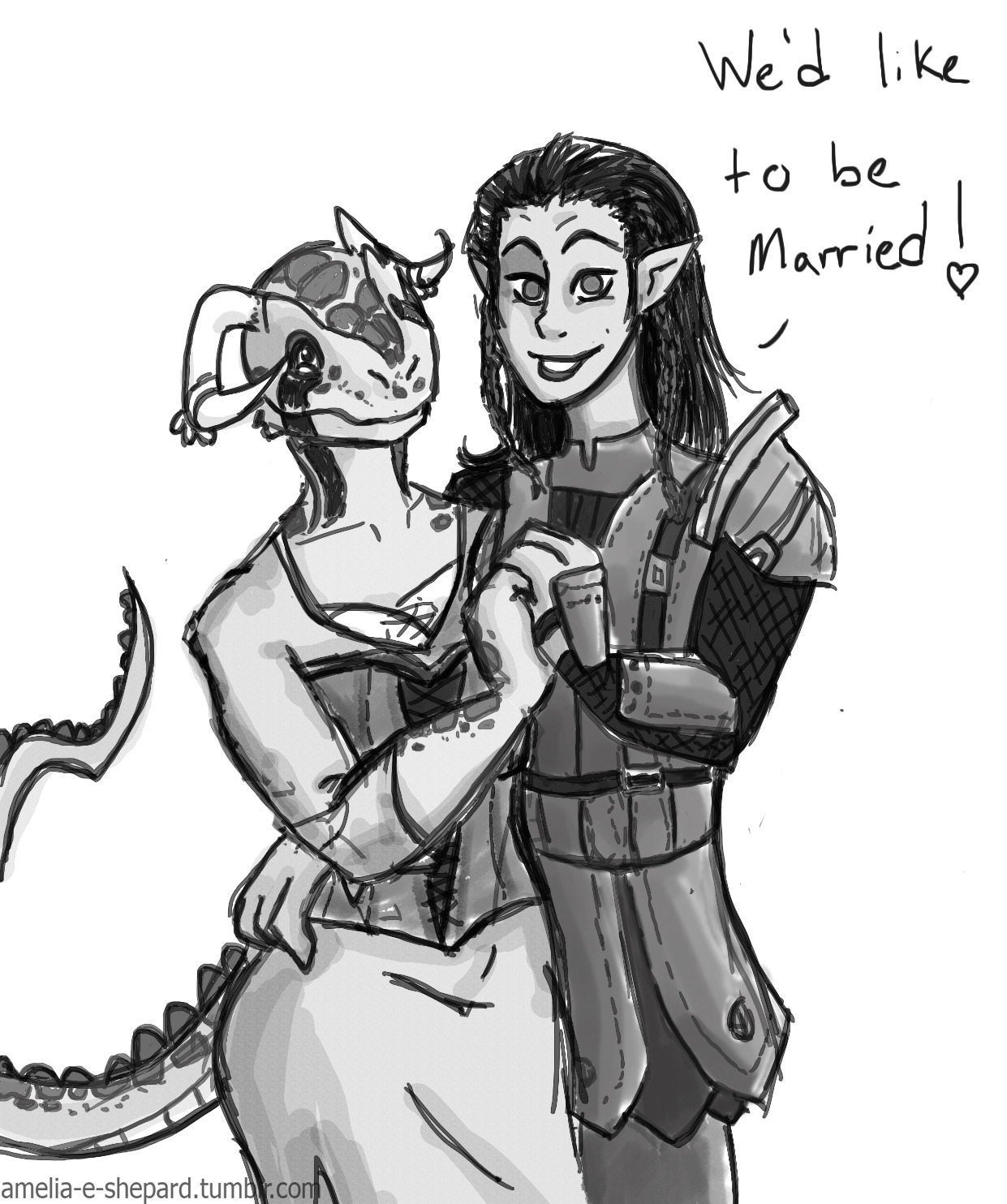 amelia-e-shepard: one of my favorite things about skyrim is that u can get gay inter-species