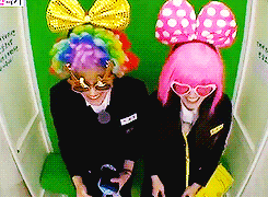 mintytaemin:  Taemin &amp; Naeun on the photobooth~ 