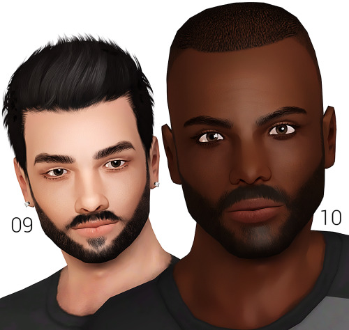 FACIAL HAIR PACK #1 ☆ @ PATREON (ALWAYS FREE) ☆ ... : IMAMIII