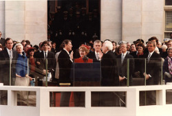 todayinhistory: January 20th 1981: Ronald Reagan inauguration and hostages freed On this day in 1981, Republican Ronald Reagan was sworn in as  the 40th President of the United States. Minutes into his presidency, a group of American hostages who had