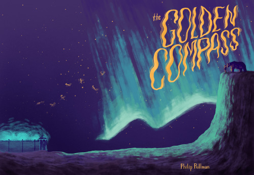 n00talie:a wraparound book cover for one of my favorite books, the golden compass