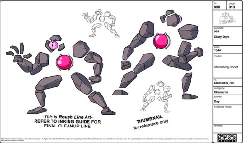 Model sheets I did for the “Glory Days” episode.  @ryannshannon and @parkersim