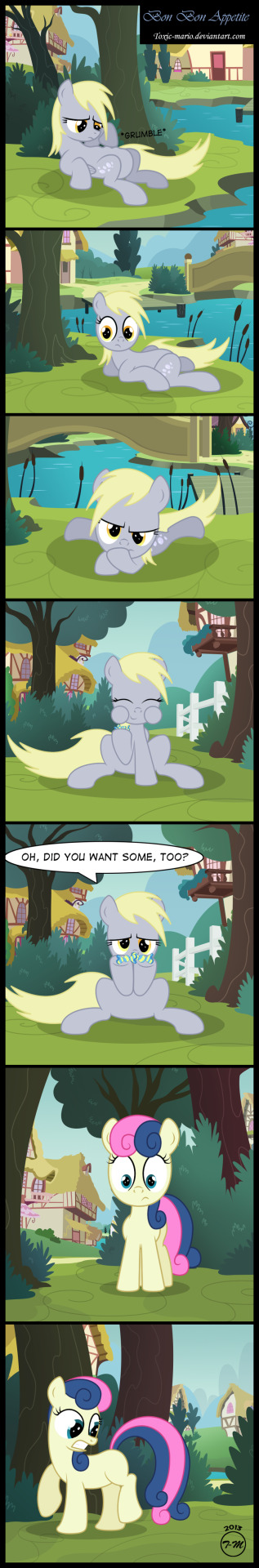 epicbroniestime:  Bon Bon Appetite by *Toxic-Mario  &gt;w&lt;!