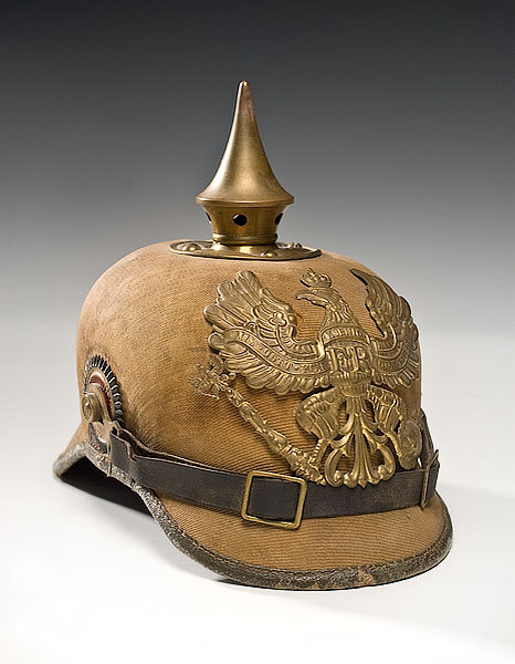 neoprusiano:@Neoprusiano PickelhaubeImperial German WWI Ersatz Cloth-Covered Spiked Helmet