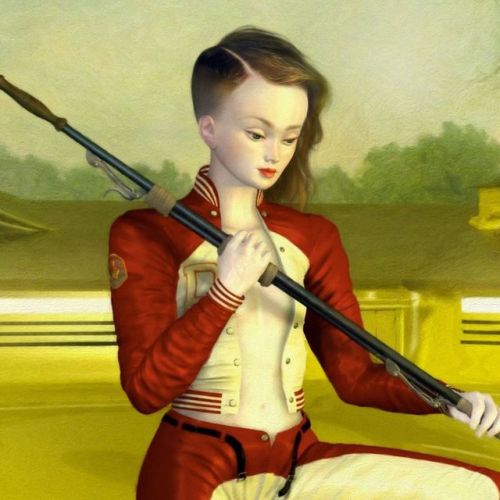 Sneak peek of a detail shot of “Alchemy &amp; Forgery” by Ray Caesar. Work will be p