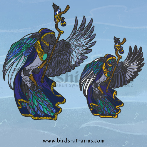 Every pin is unlocked and I’ll be making the full illustration of the Mage Priest Magpie! Just 5 hou