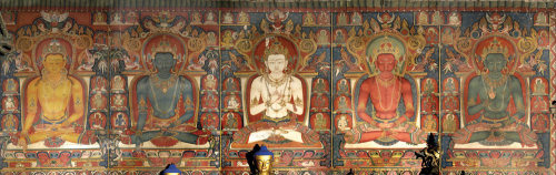 Dhyana Buddhas, Shalu monastery, Tibet
