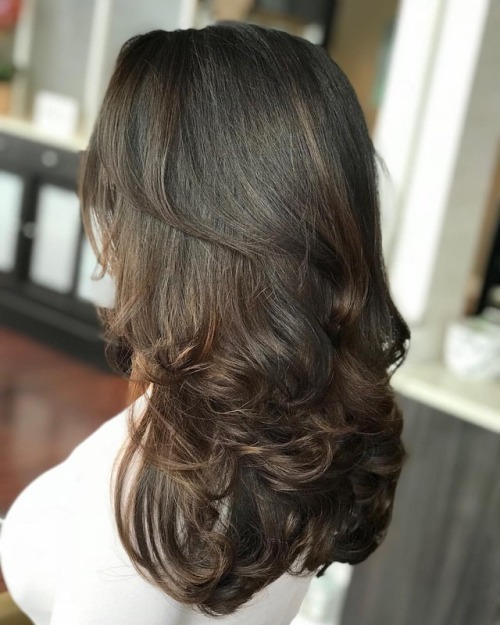 Sometimes a girl just has to go darker. Loving this dimensional chocolate brown on this beauty. She 