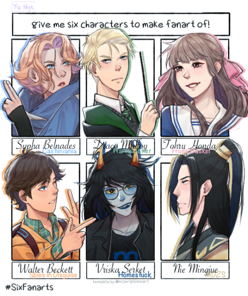 Finally finished my 6 fanart challenge 