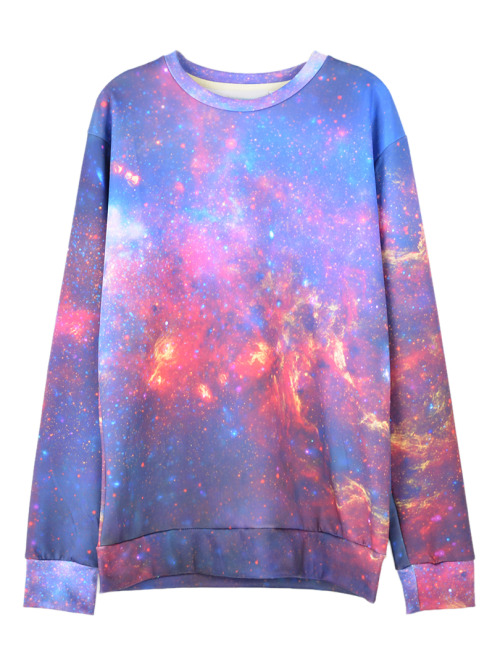 criedwolves:my favourite galaxy print sweatshirts from choiesx | x