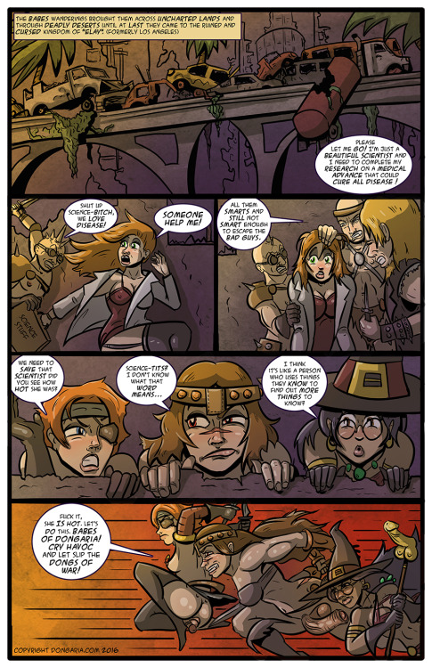 BABES OF DONGARIA CHAPTER 3 PAGE 2: CRY HAVOCAlright, let’s dive right into the story, eh?Stil