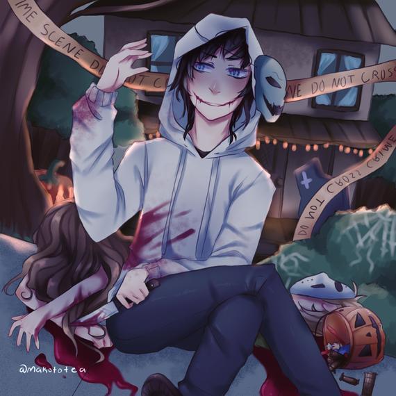 MakotoTea — Creepypasta fanart ~ Jeff the killer ~ Halloween